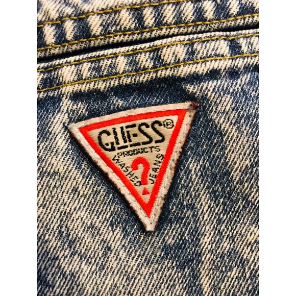 Vintage Georges Marciano Acid Wash Guess Jeans Style 2015 High Waist Mom Size 28 - Picture 11 of 12